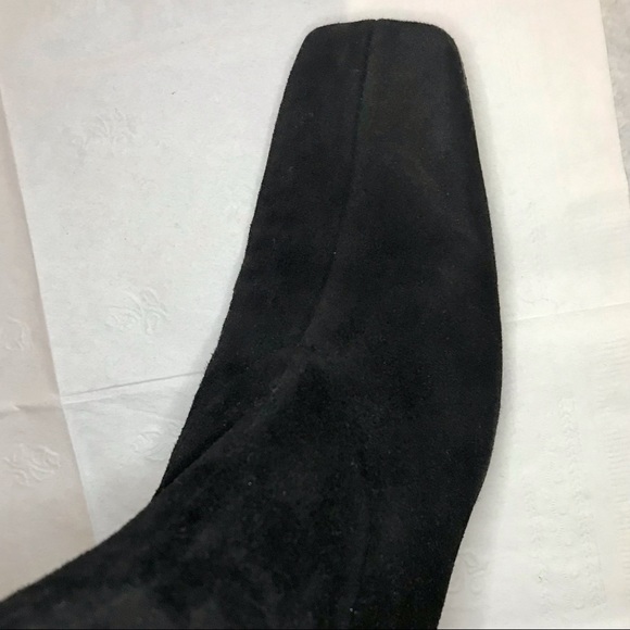 SOLD! N/A ~ROBERT CLERGERIE ~7.5 BLACK Quilam Stretch SUEDE BOOT ~Made in FRANCE - Picture 5 of 9